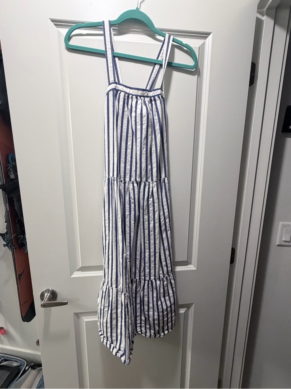 Universal Thread Navy and White Vertical Stripe Sundress